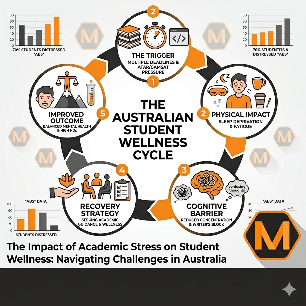 The Impact of Academic Stress on Student Wellness: Navigating Challenges in Australia